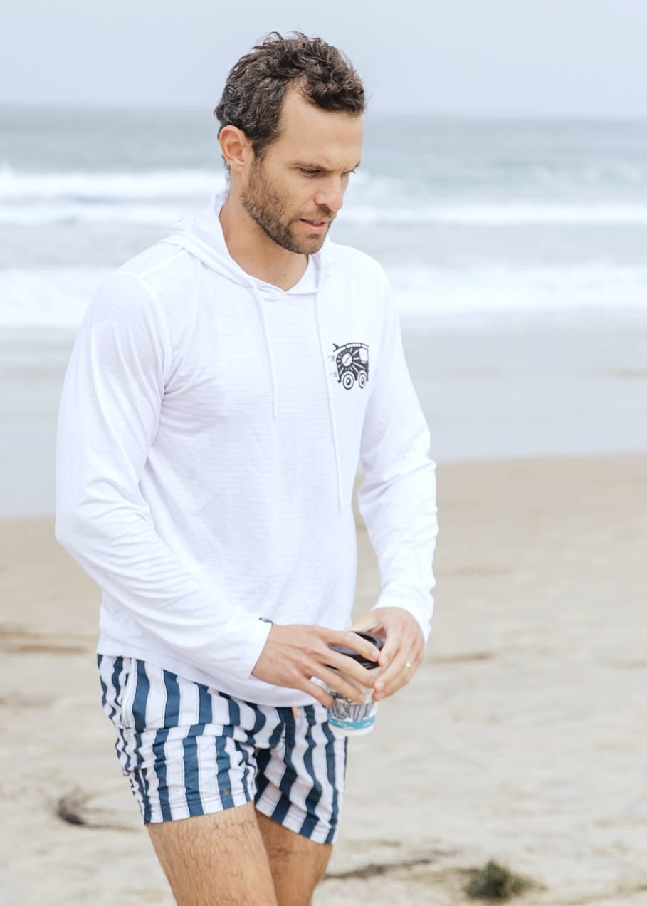 Athletic Hoodie: White
