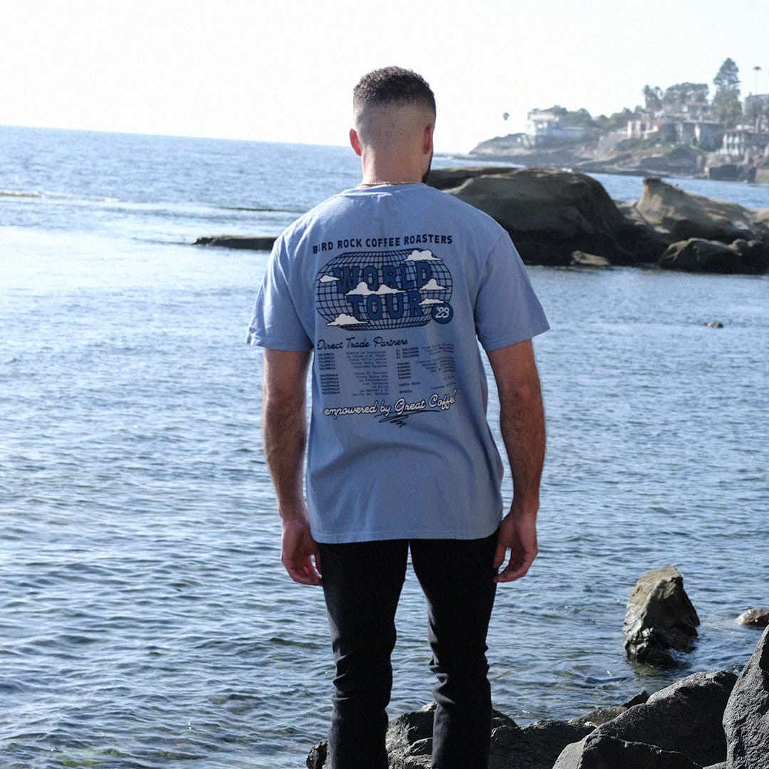 Vintage World Tour Tee: Blue