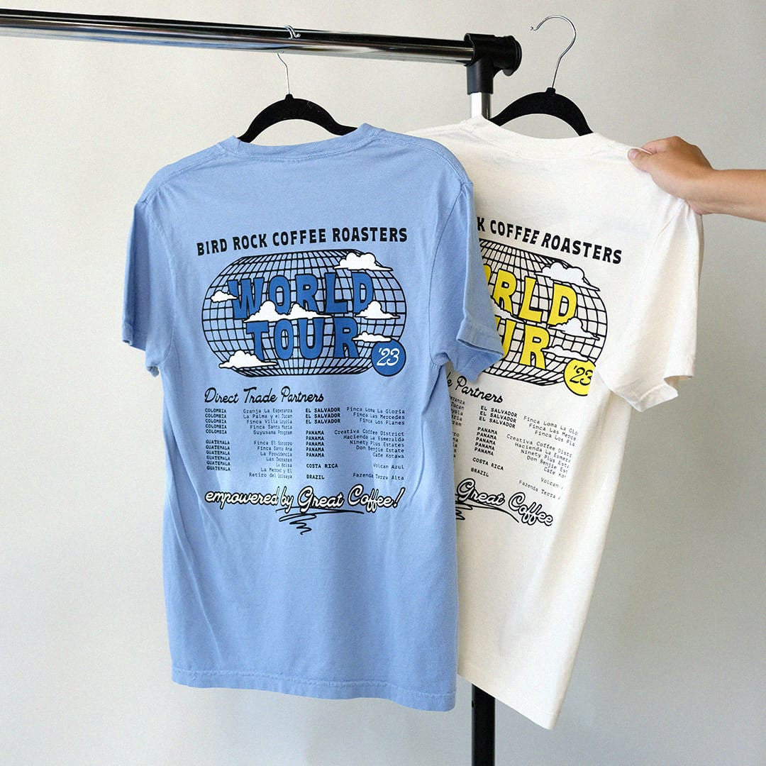 Vintage World Tour Tee: Blue